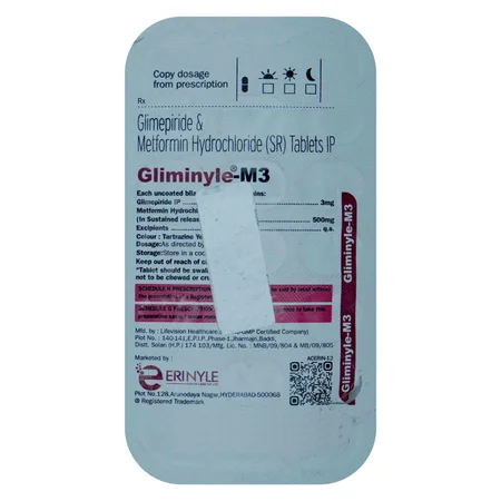 Gliminyle-M3 Tablet 15's