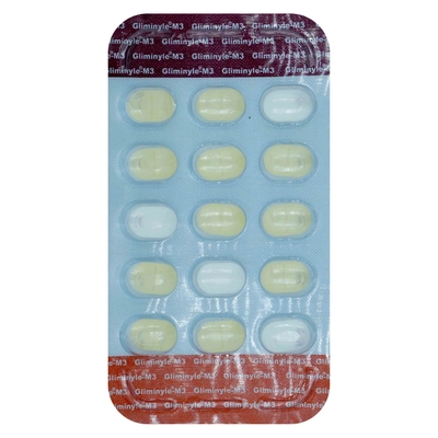 Gliminyle-M3 Tablet 15's, Pack of 15 TabletS