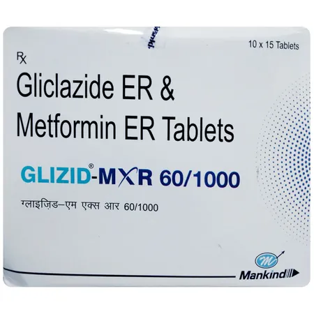 Glizid-MXR 60/1000 Tablet 15's