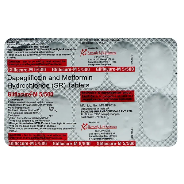 Gliflocure-M 5/500 Tablet 10's