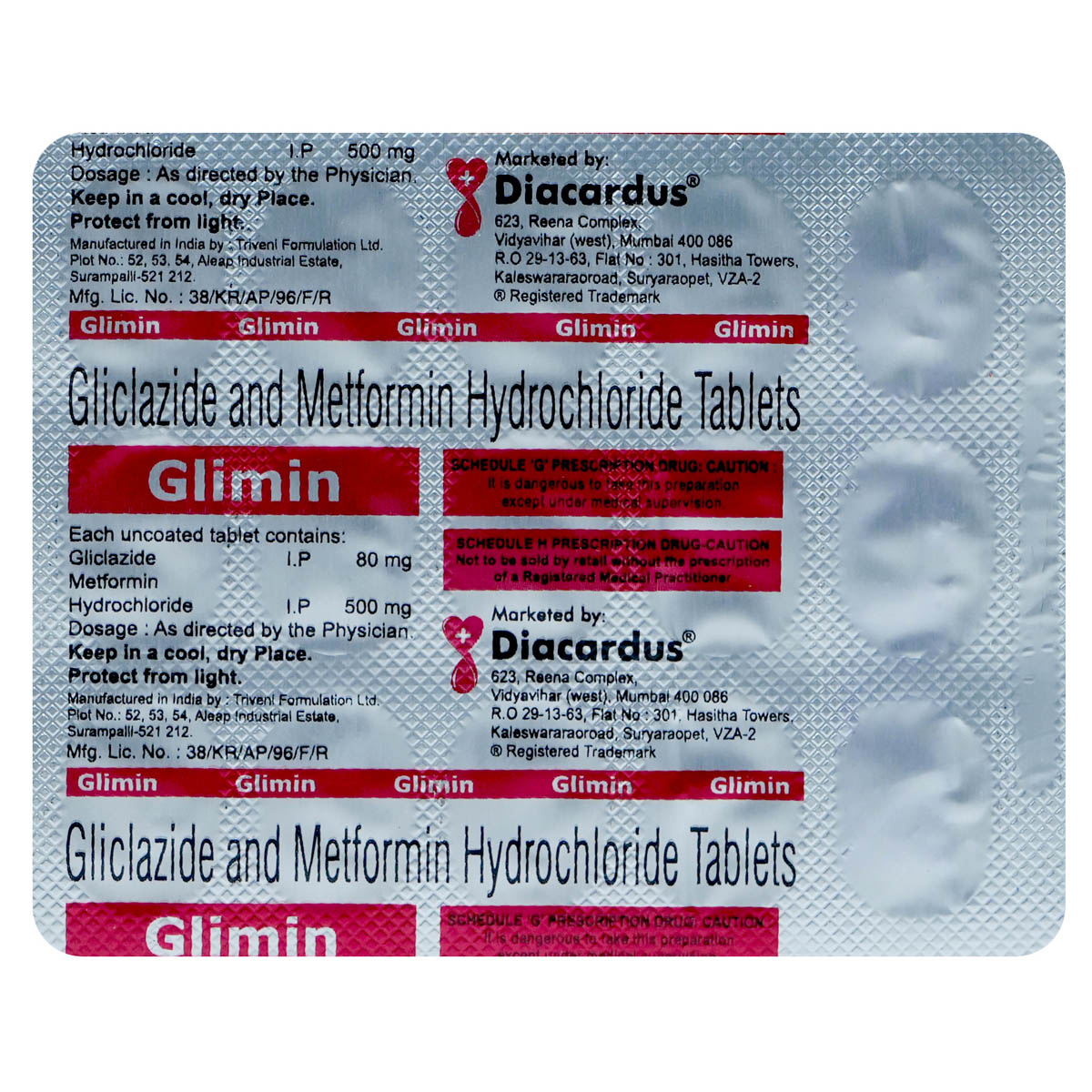 Glimin Tablet 15's, Pack of 15 TABLETS Glimin Tablet 15's, Pack of 15 TABLETS