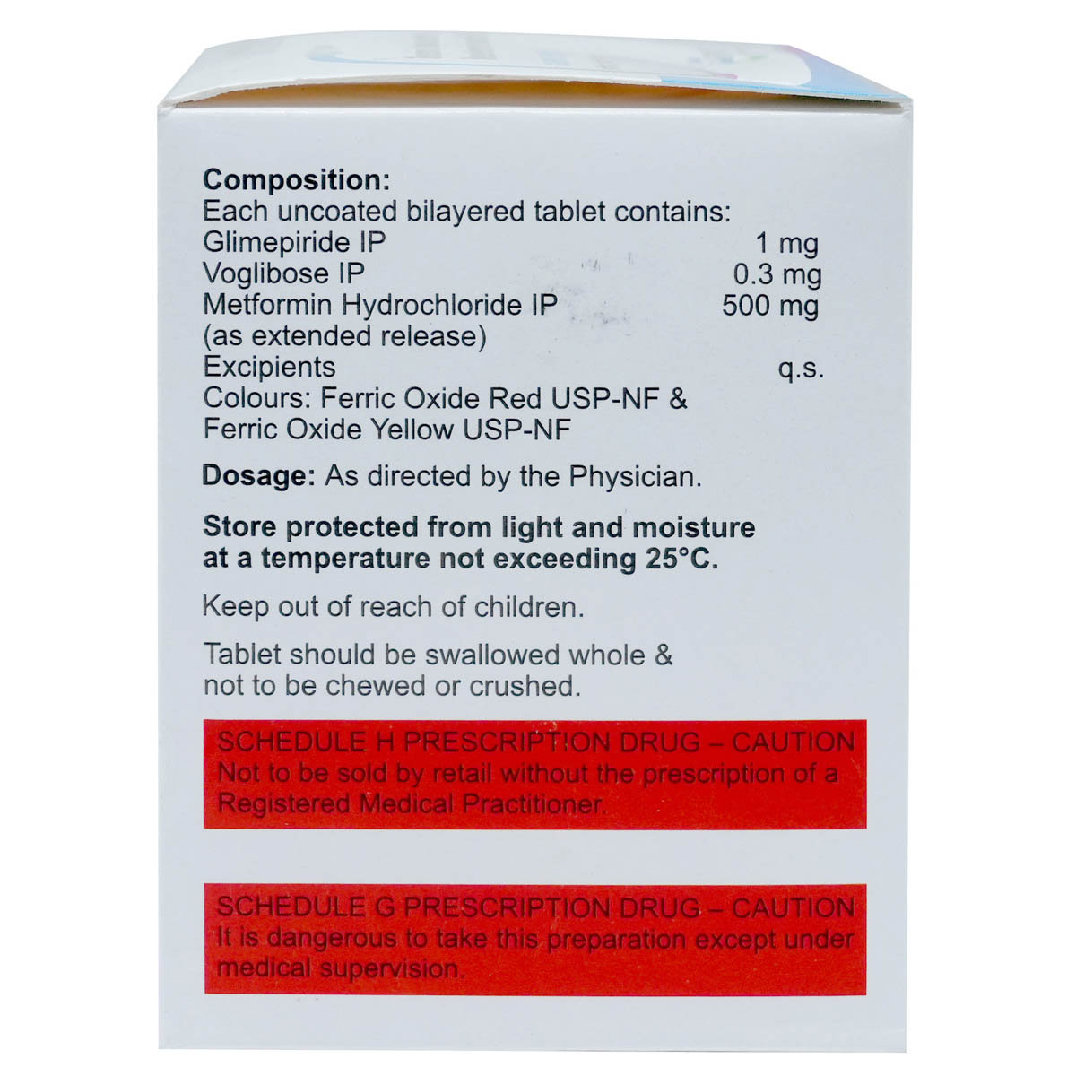 Gliminyle MV1 Plus Tablet 15's, Pack of 15 TABLETS Gliminyle MV1 Plus Tablet 15's, Pack of 15 TABLETS