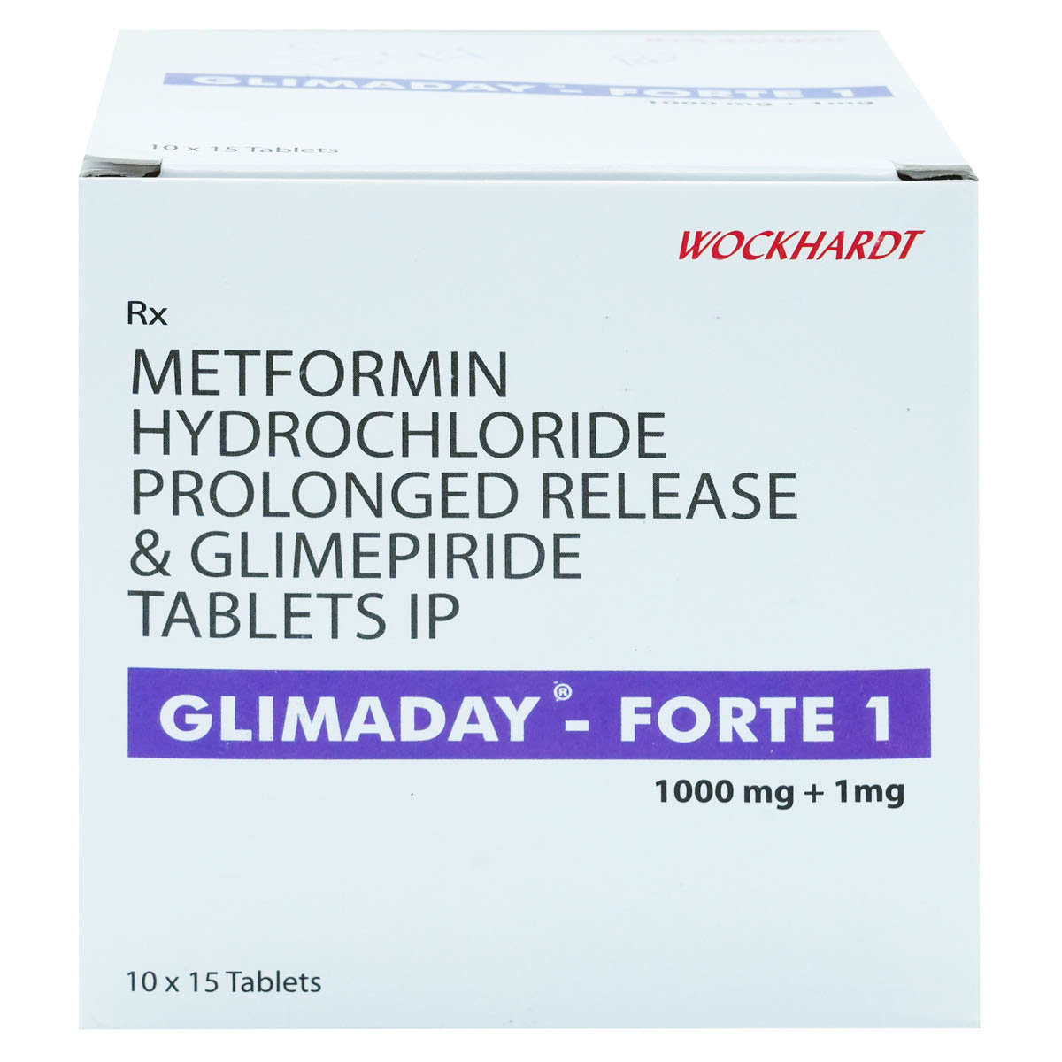 Glimaday-Forte 1 Tablet 15's, Pack of 15 TabletS Glimaday-Forte 1 Tablet 15's, Pack of 15 TabletS