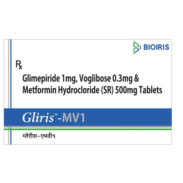 Gliris-MV1 Tablet 15's, Pack of 15