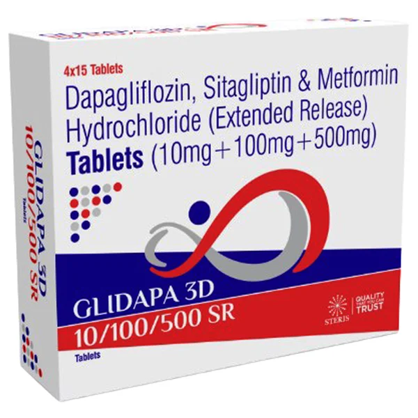 Glidapa 3D 10/100/500 ER Tablet 15's