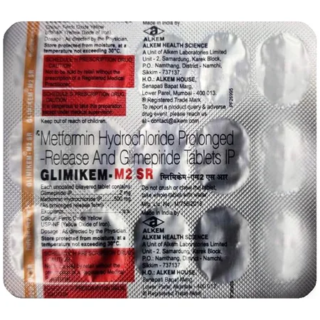 Glimikem-M2 SR Tablet 15's