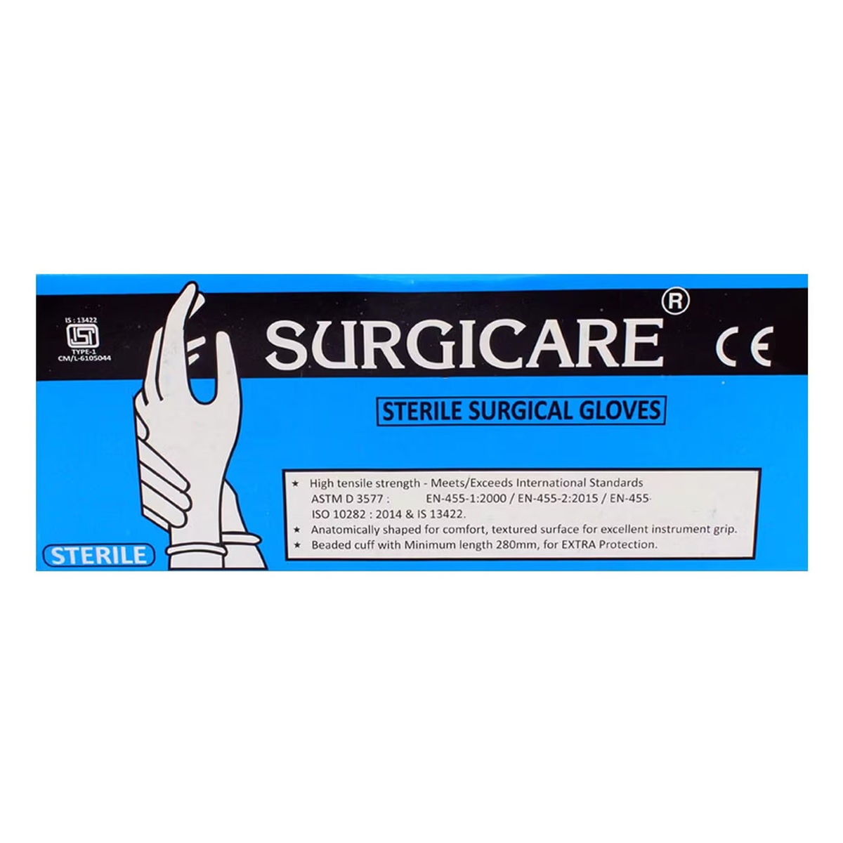 Surgicare Sterile Gloves 7.5, 1 Count Price, Uses, Side Effects