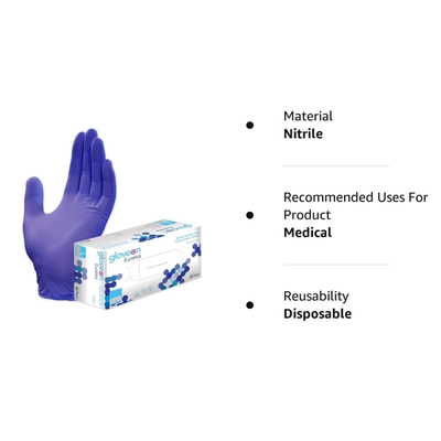 Gloveon Examination Powder Free Gloves Medium, 1 Count, Pack of 50