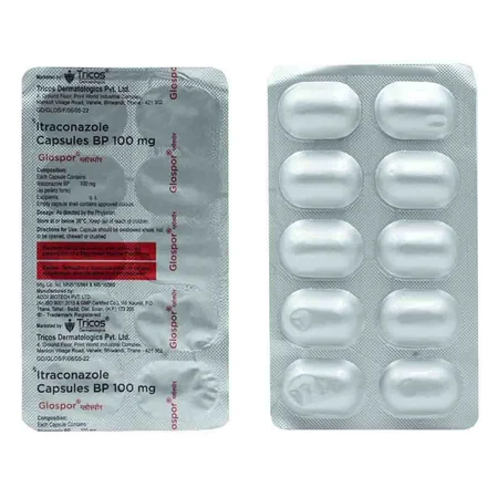 Glospor 100mg Capsule 10's