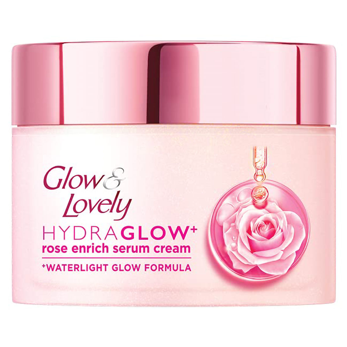 Buy Glow & Lovely Hydra Glow+ Rose Enrich Serum Cream 25 gm | 19 ...