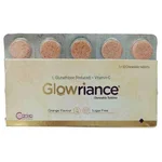 Glowriance Sugar Free Orange Flavour Chewable Tablet 