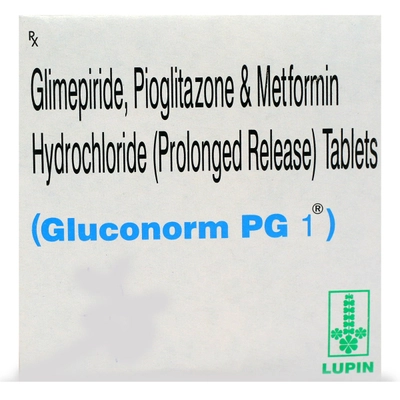 Gluconorm PG 1 Tablet 15's, Pack of 15 TABLETS