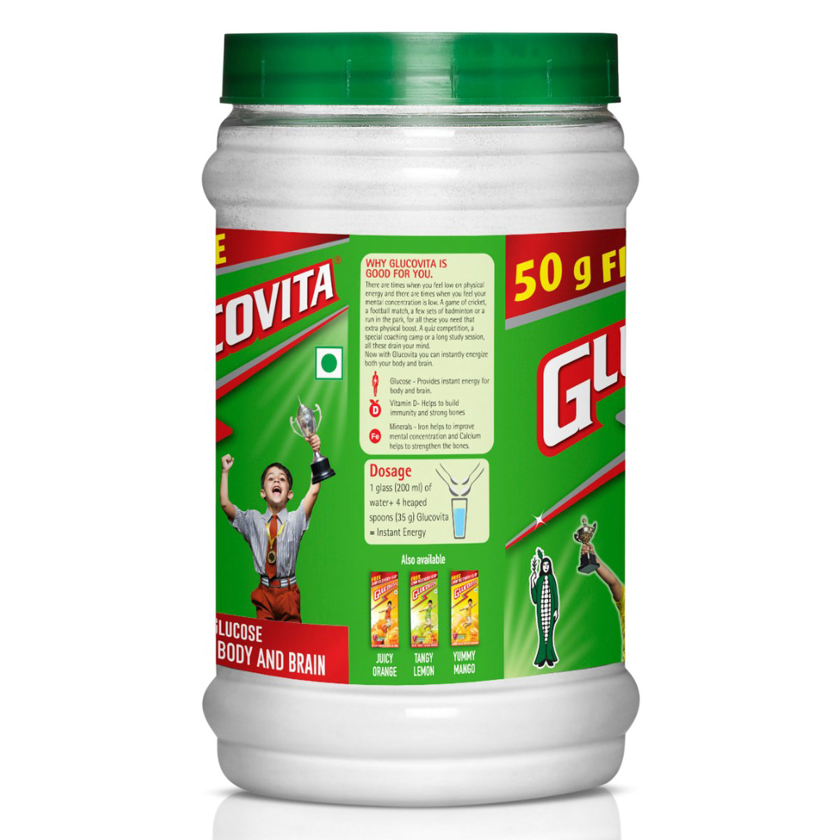 Glucovita Powder, 500 gm (450 gm + 50 gm Free), Pack of 1 Glucovita Powder, 500 gm (450 gm + 50 gm Free), Pack of 1