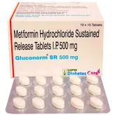 Gluconorm SR 500 mg Tablet 15's, Pack of 15 TABLETS