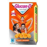Glucon-D Instant Energy Drink Tangy Orange Flavour Powder, 450 gm Refill Pack