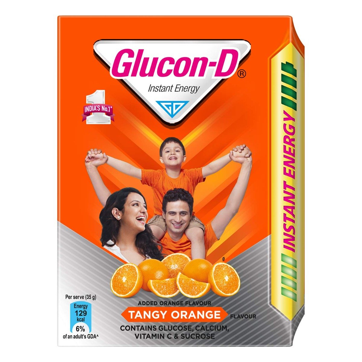 Glucon-D Instant Energy Drink Tangy Orange Flavour Powder, 200 gm Refill Pack, Pack of 1 Glucon-D Instant Energy Drink Tangy Orange Flavour Powder, 200 gm Refill Pack, Pack of 1