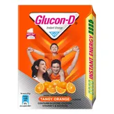 Glucon-D Instant Energy Drink Tangy Orange Flavour Powder, 200 gm Refill Pack, Pack of 1