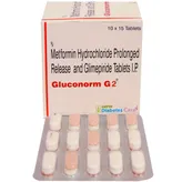 Gluconorm G 2 Tablet 15's, Pack of 15 TABLETS