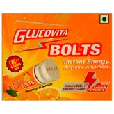 Glucovita Orange Flavour Bolts, 72 gm (4 x 18 gm), Pack of 1