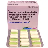 Gluconorm-G 3 Forte Tablet 15's, Pack of 15 TABLETS