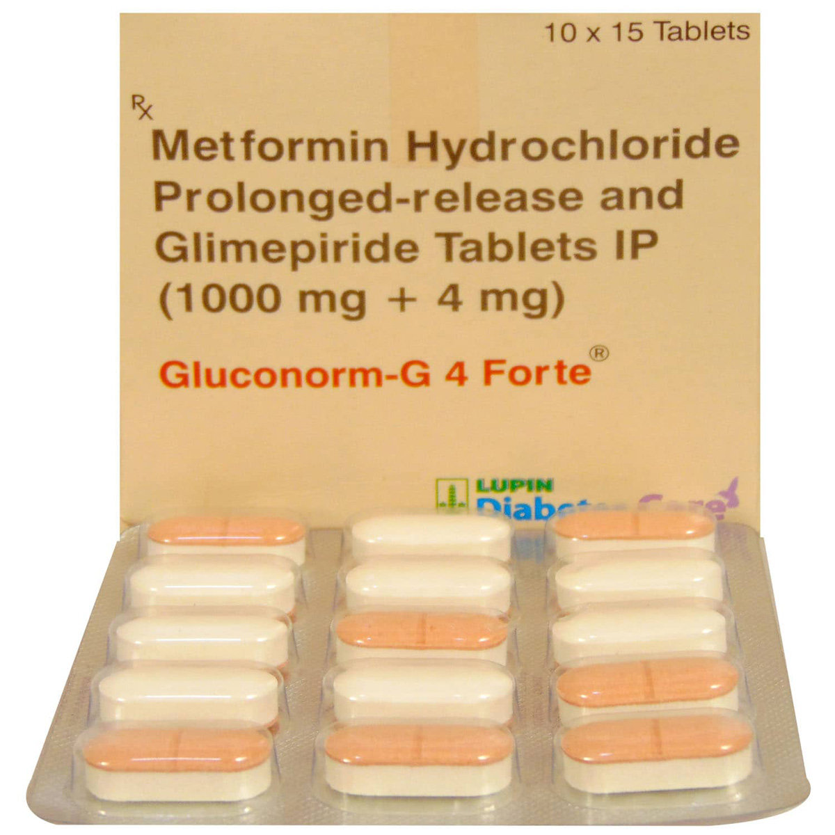 Gluconorm G 4 Forte Tablet 15's, Pack of 15 TABLETS Gluconorm G 4 Forte Tablet 15's, Pack of 15 TABLETS