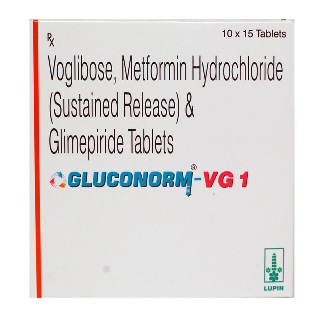 Gluconorm-VG 1 Tablet 15's, Pack of 15 Gluconorm-VG 1 Tablet 15's, Pack of 15