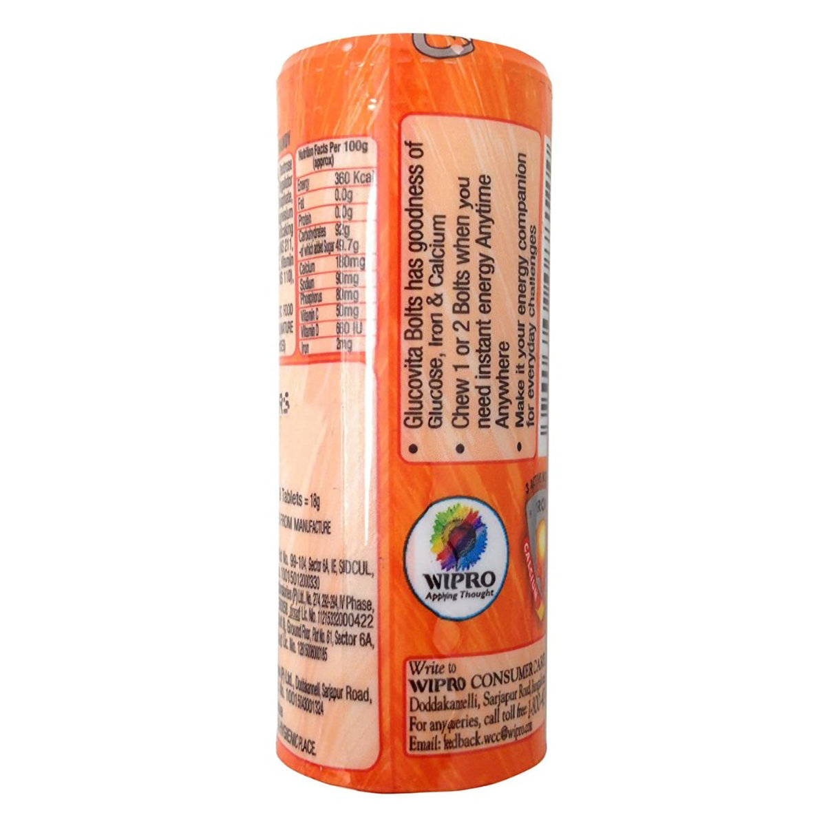 Glucovita Orange Flavour Bolts, 18 gm, Pack of 1 Glucovita Orange Flavour Bolts, 18 gm, Pack of 1
