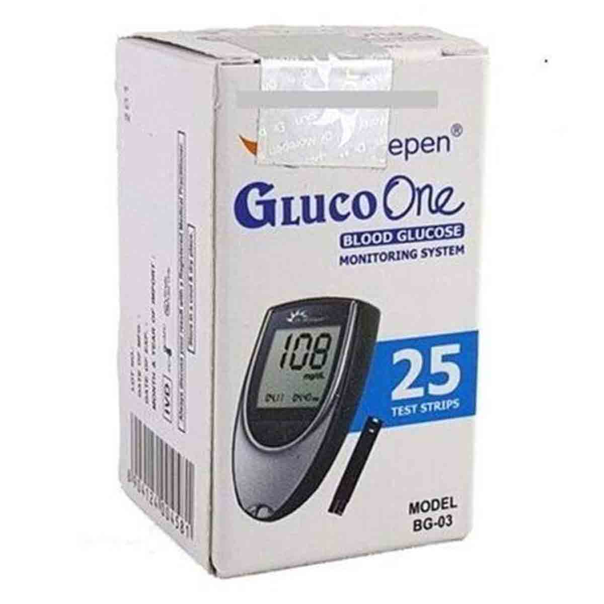Buy Dr. Morepen Gluco One BG-03 Blood Glucose Test Strips, 25 Count Online
