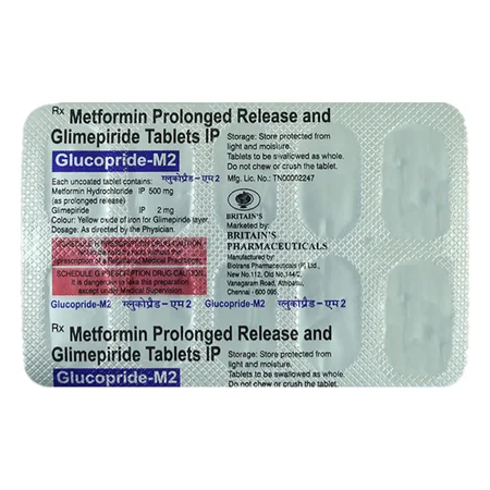 Glucopride-M2 Tablet 10's