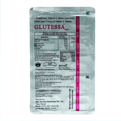 Glutessa Tablet 10's, Pack of 10 TabletS