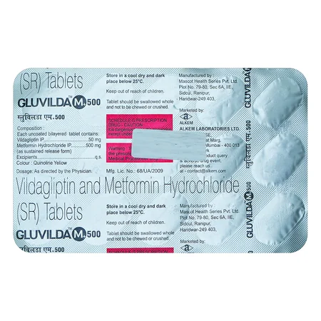Gluvilda-M 500 Tablet 15's