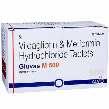 Gluvas M 500 Tablet 10's