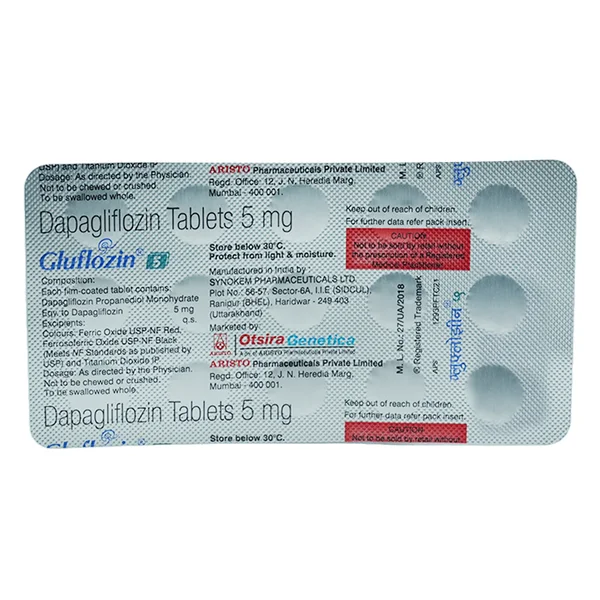 Gluflozin 5 Tablet 15's
