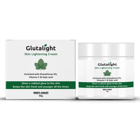 Glutalight Skin Lightening Cream 50 gm | Glutathione, Kojic Acid & Vitamin C | Keep Skin Fresh & Younger | For Radiant Glow