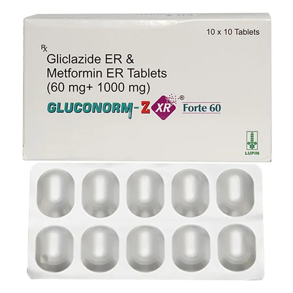 Gluconorm-Z XR Forte 60 mg Tablet 10's