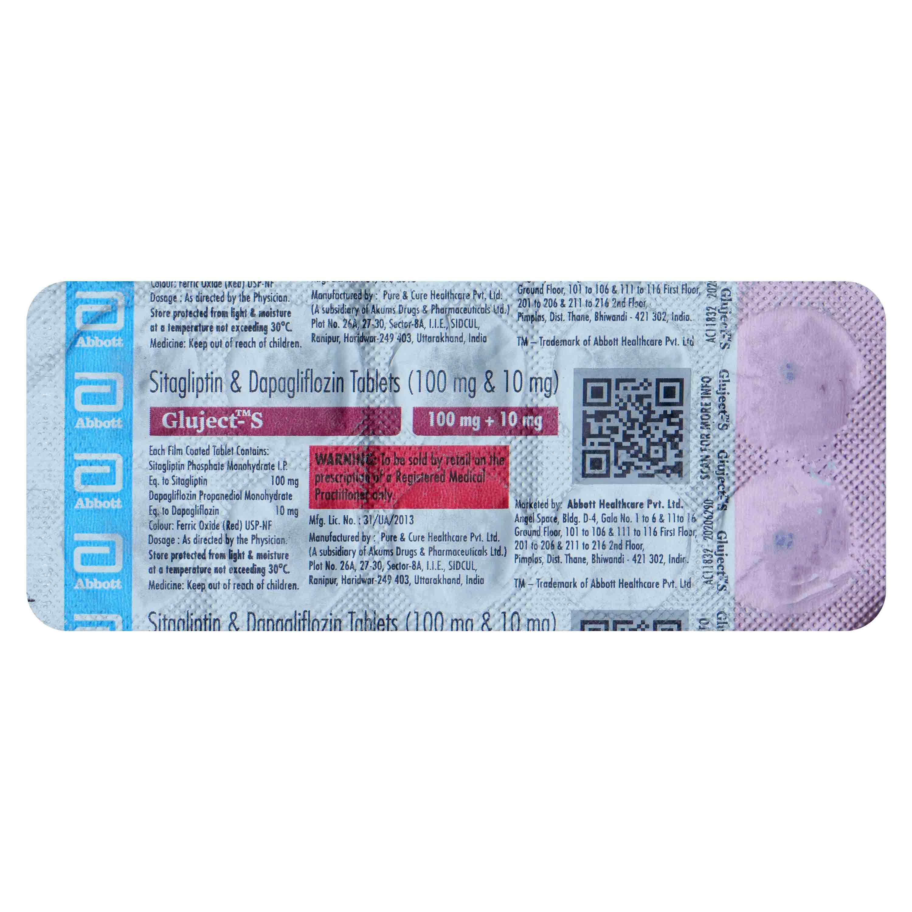 Gluject-S Tablet 10's, Pack of 10 Gluject-S Tablet 10's, Pack of 10