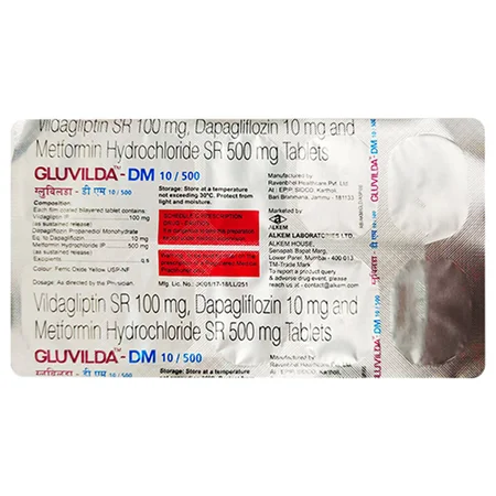 Gluvilda-DM 10/500 Tablet 10's