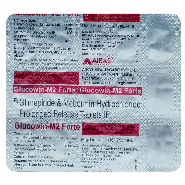 Glucowin-M2 Forte Tablet 15's