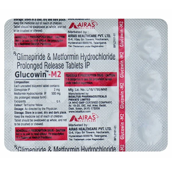 Glucowin-M2 Tablet 15's