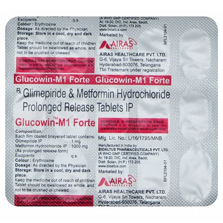 Glucowin-M1 Forte Tablet 15's