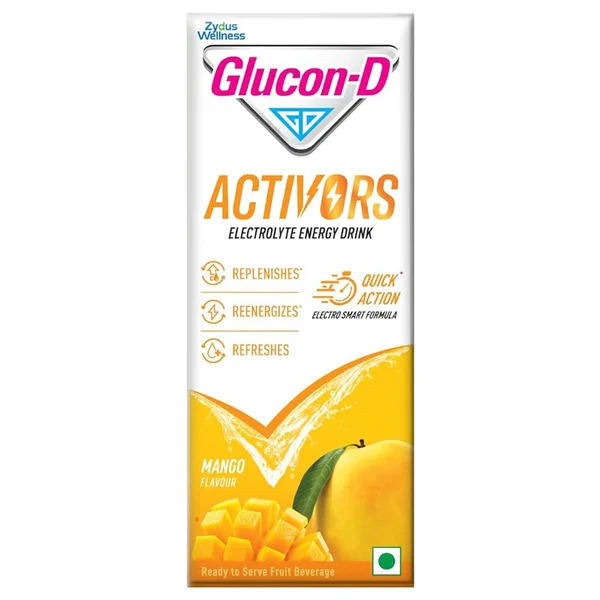 Glucon-D Activors Mango Flavour Energy Drink, 200 ml