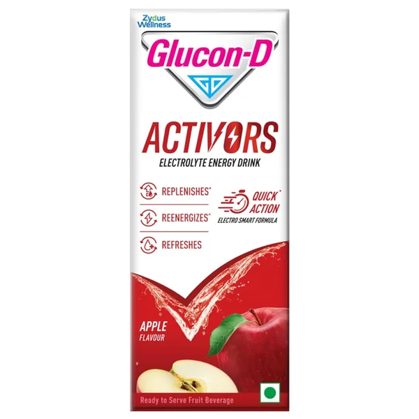 Glucon-D Activors Apple Flavour Energy Drink, 200 ml
