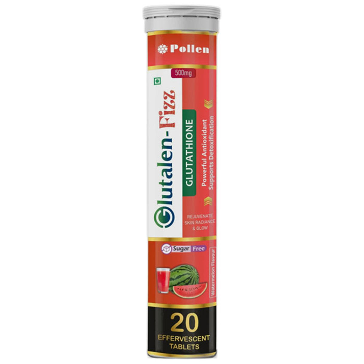 Buy Glutalen-Fizz Sugar Free Watermelon Flavour Effervescent Tablet 20's | 19 Minutes Delivery