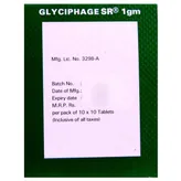 Glyciphage SR 1 gm Tablet 10's, Pack of 10 TABLETS