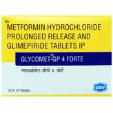 Glycomet-GP 4 Forte Tablet 10's, Pack of 10 TABLETS