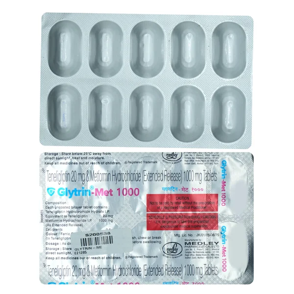 Glytrin-Met 1000 Tablet 10's