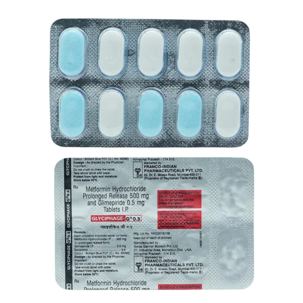 Glyciphage-G 0.5 Tablet 10's