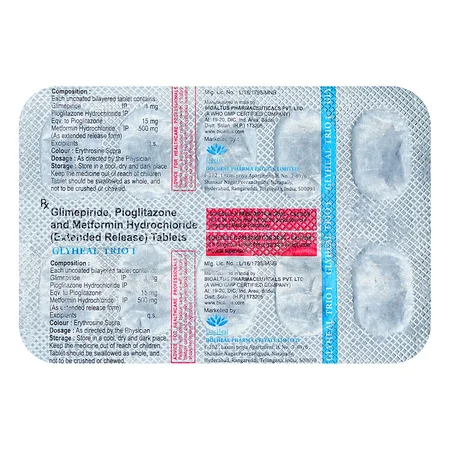 Glyheal Trio 1 Tablet 10's