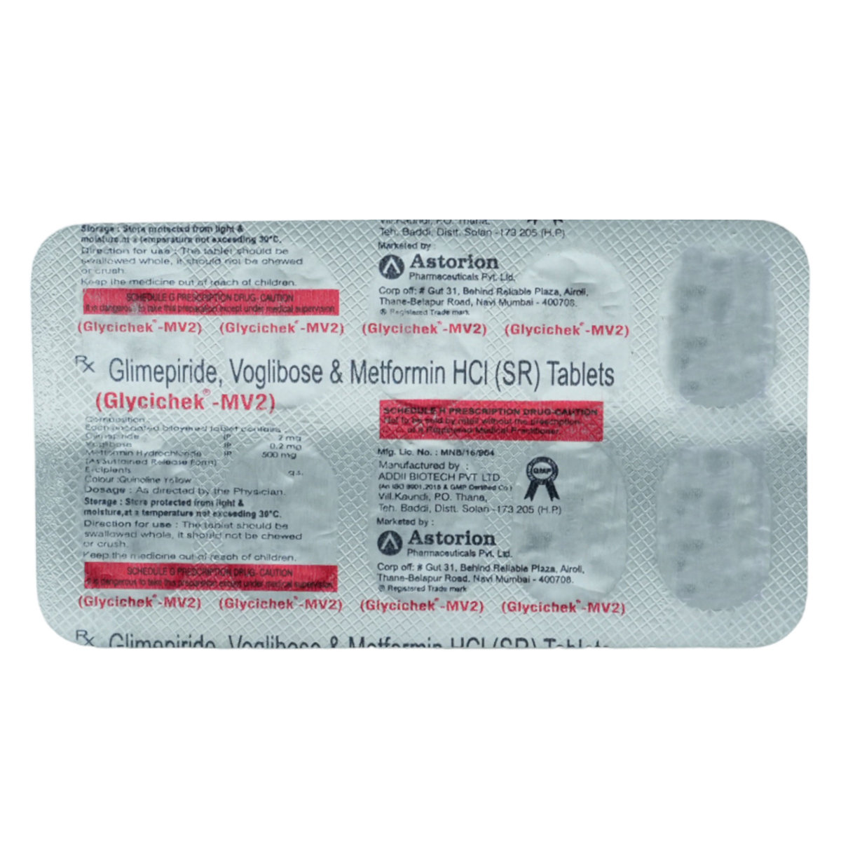 Glycichek-MV2 Tablet 10's, Pack of 10 TabletS Glycichek-MV2 Tablet 10's, Pack of 10 TabletS