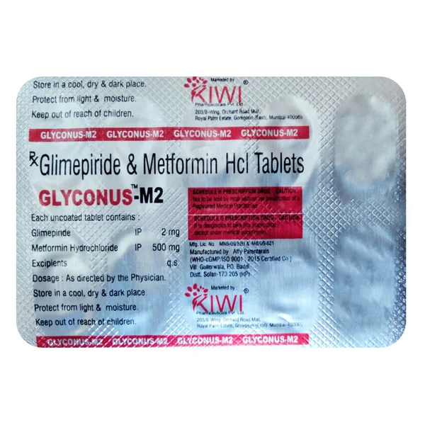 Glyconus-M2 Tablet 10's
